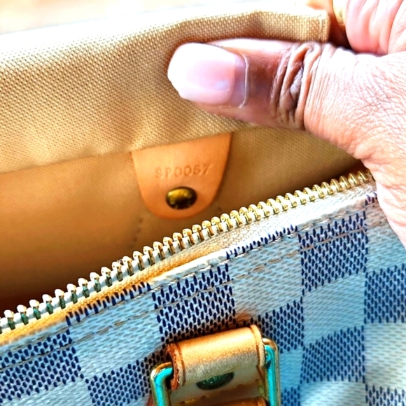 Louis Vuitton Speedy 25 Azure (RARE) Damier Satchel - Picture 6 of 7